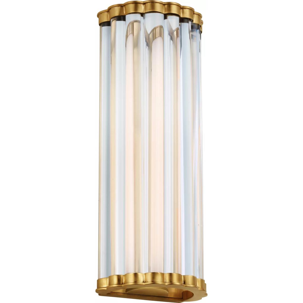 Lighting New York R-CHD2925AB-CG Visual Comfort Signature Collection Chapman & Myers Kean LED 5.75 inch Antique-Burnished Brass Sconce Wall Light CHD2