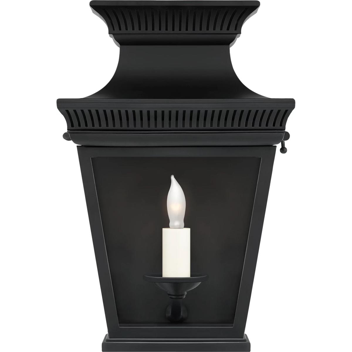 Visual Comfort Signature Collection CHD2945BLK-CG Chapman & Myers Elsinore 1 Light 12 inch Black Outdoor Wall Lantern, Small