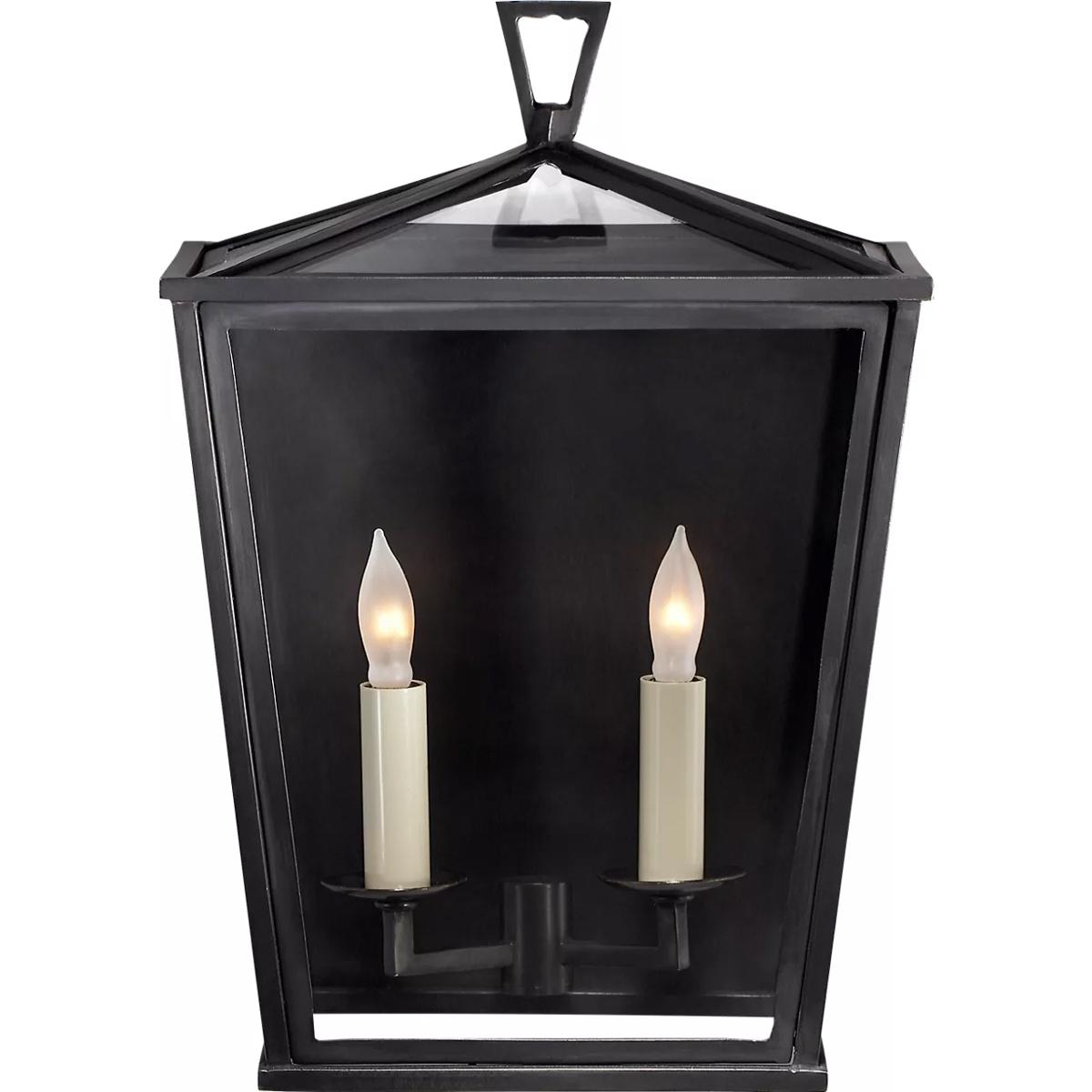 Visual Comfort Signature Collection CHO2040BZ Chapman & Myers DarlanaO 2 Light 14 inch Bronze Outdoor Wall Lantern, Small