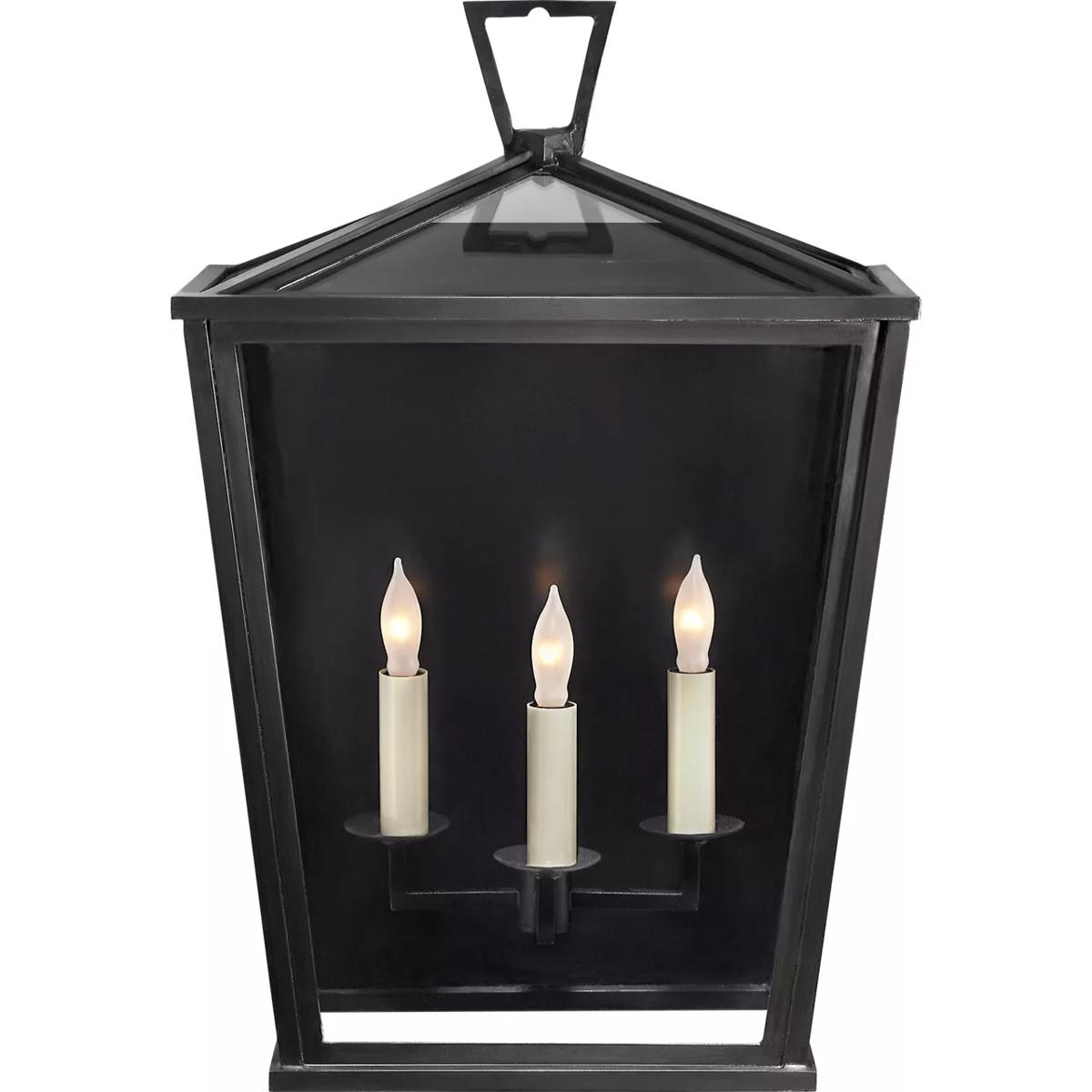 Visual Comfort Signature Collection CHO2084BZ Chapman & Myers DarlanaO 3 Light 18.5 inch Bronze Outdoor Wall Lantern, Medium