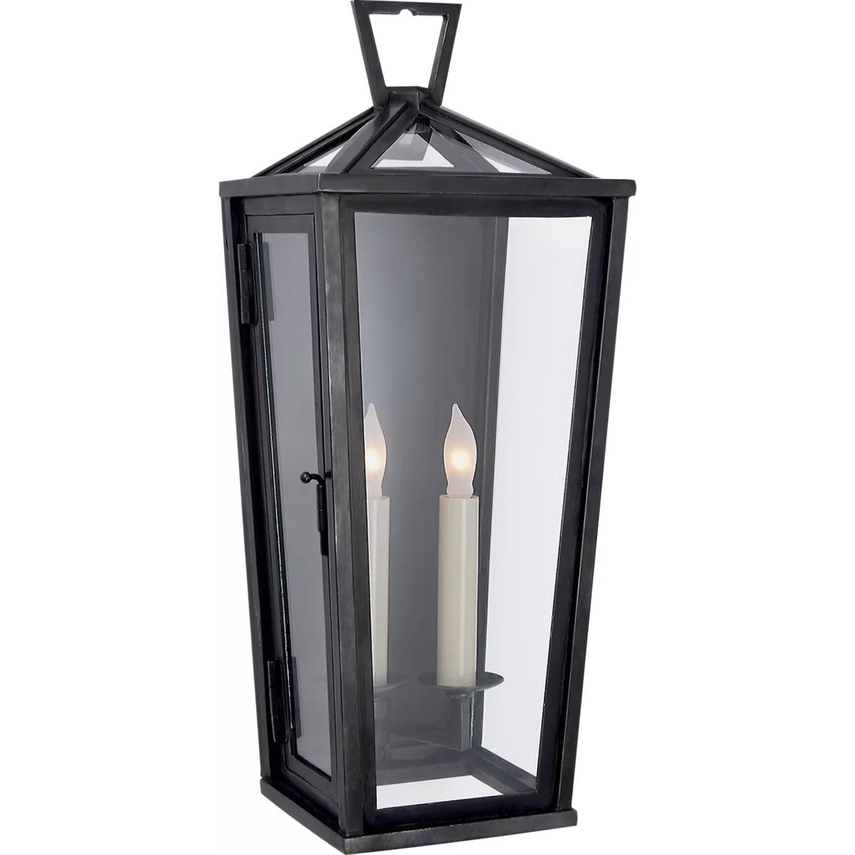 Visual Comfort Signature Collection CHO2087BZ Chapman & Myers DarlanaO 2 Light 18.5 inch Bronze Outdoor Wall Lantern, Small