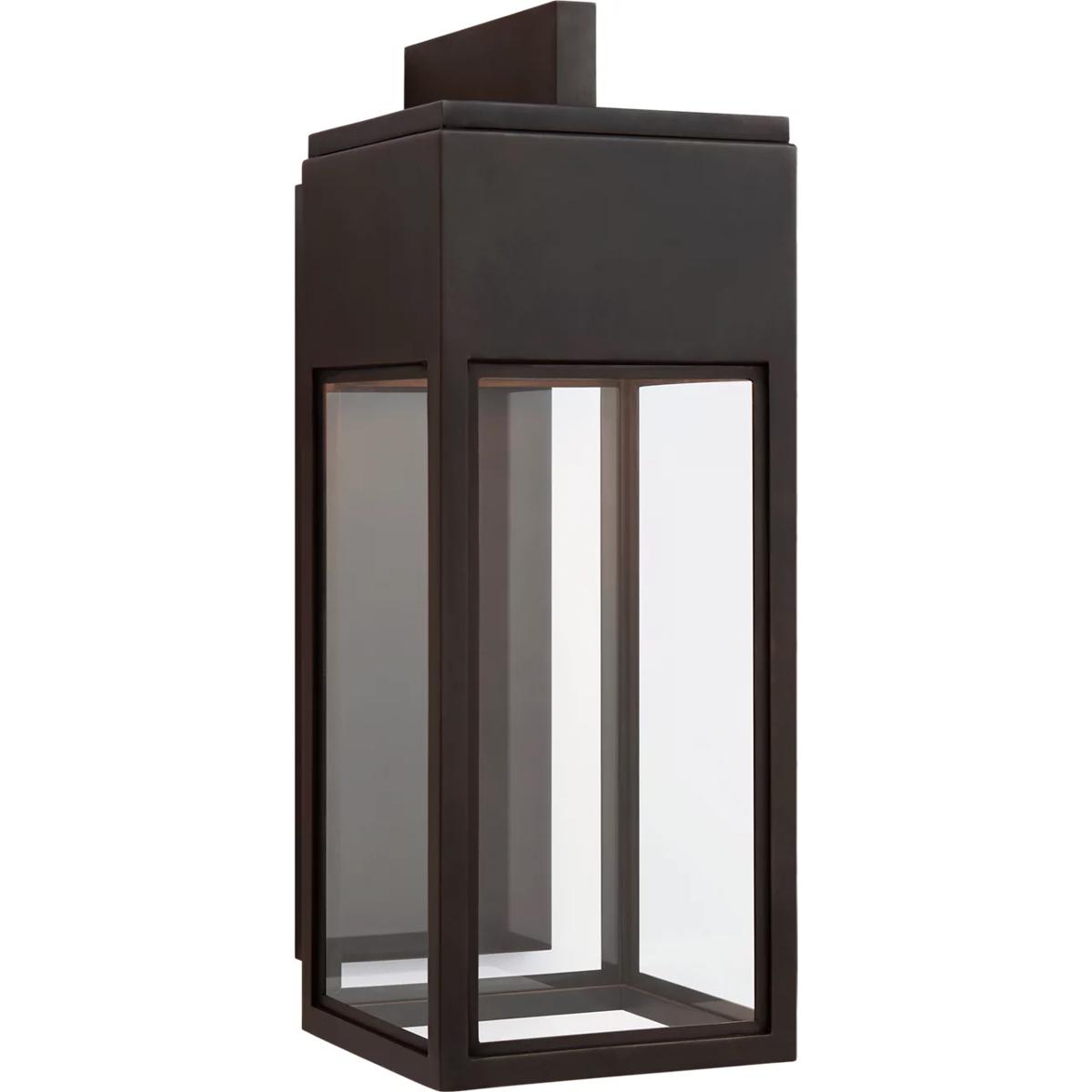 Visual Comfort Signature Collection CHO2441BZ-CG Chapman & Myers Irvine LED 18 inch Bronze Outdoor Bracketed Wall Lantern, Medium