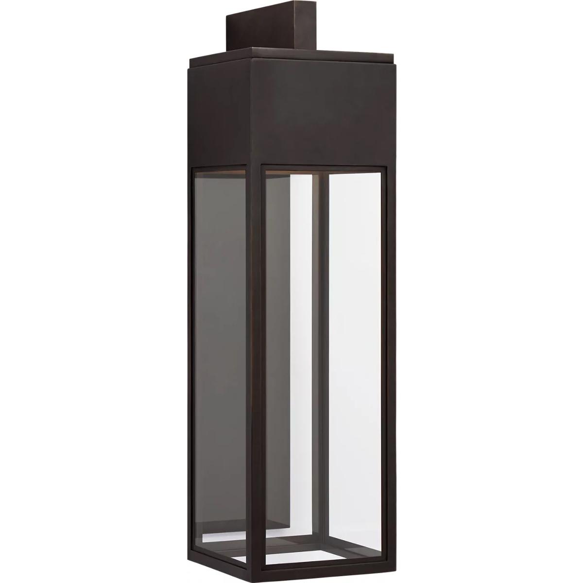 Visual Comfort Signature Collection CHO2443BZ-CG Chapman & Myers Irvine LED 35 inch Bronze Outdoor Bracketed Wall Lantern, Grande