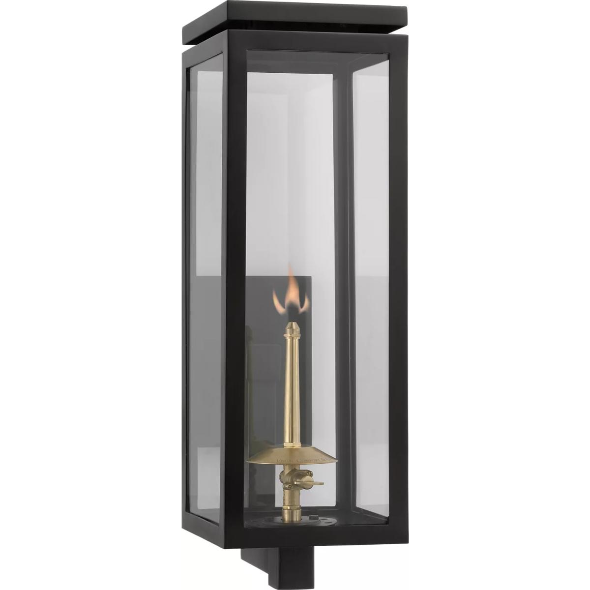 Lighting New York R-CHO2560BLK-CG Visual Comfort Signature Collection Chapman & Myers Fresno2 1 Light 18.5 inch Matte Black Outdoor Bracketed Gas Wall