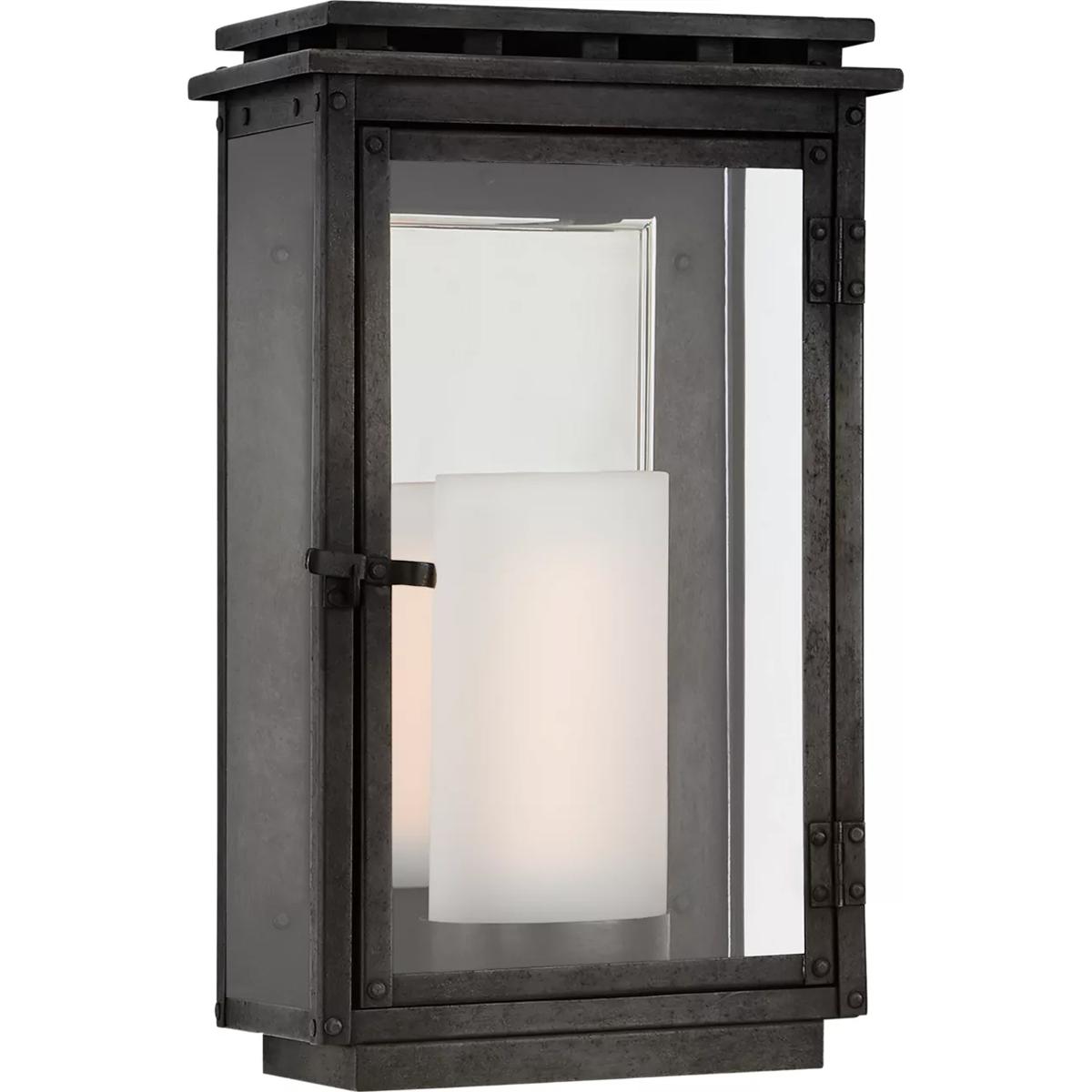 Visual Comfort Signature Collection CHO2604AI-CG Chapman & Myers Cheshire 1 Light 12.25 inch Aged Iron Outdoor Wall Lantern, Small