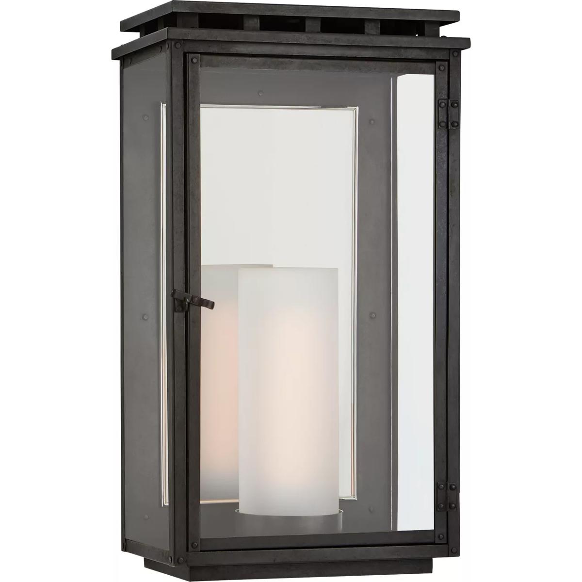 Visual Comfort Signature Collection CHO2605AI-CG Chapman & Myers Cheshire 1 Light 17.75 inch Aged Iron Outdoor Wall Lantern, Medium
