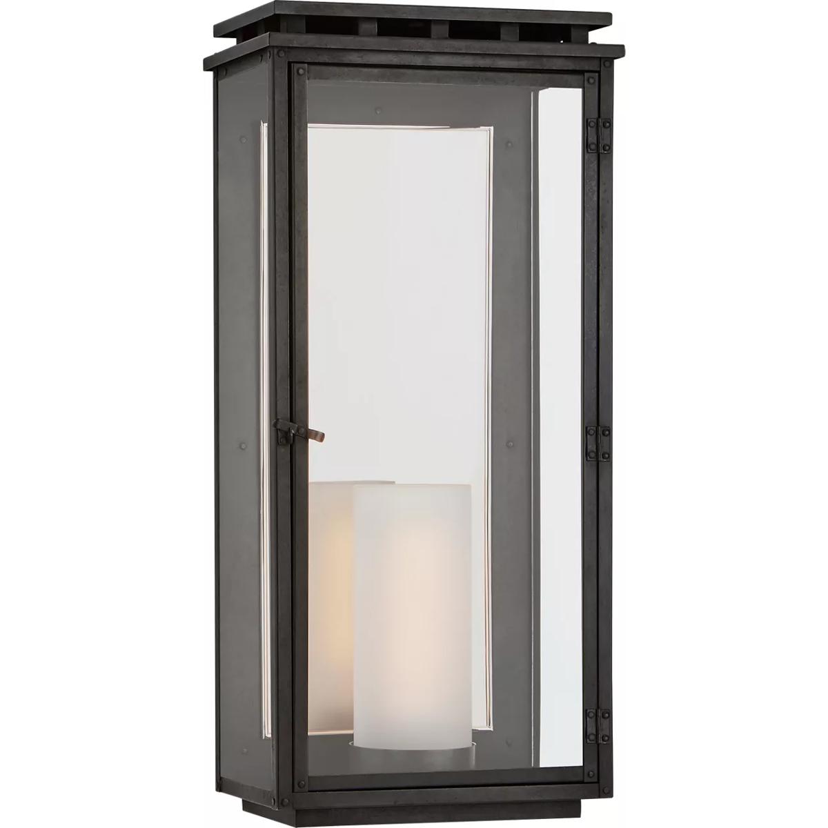 Visual Comfort Signature Collection CHO2606AI-CG Chapman & Myers Cheshire 1 Light 23.75 inch Aged Iron Outdoor Wall Lantern, Large