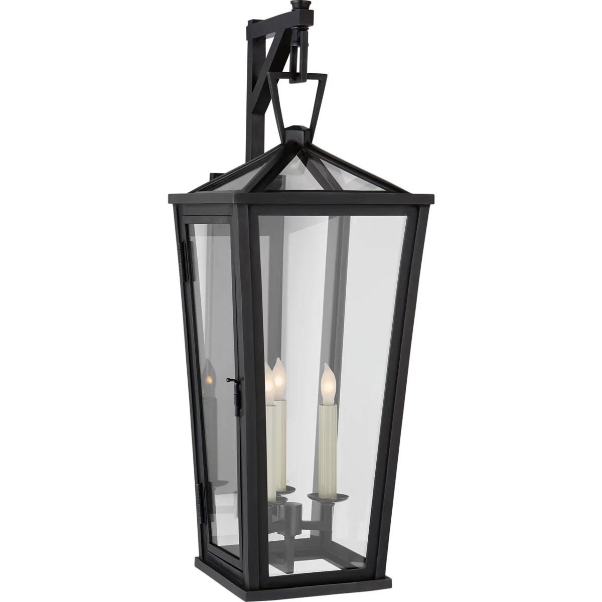 Visual Comfort Signature Collection CHO2788BZ-CG Chapman & Myers DarlanaO 3 Light 27 inch Bronze Outdoor Bracketed Wall Lantern, Medium