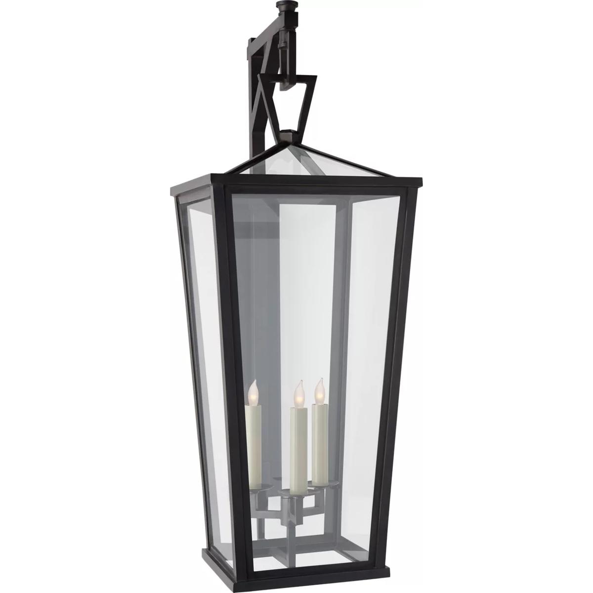 Visual Comfort Signature Collection CHO2790BZ-CG Chapman & Myers DarlanaO 3 Light 38.25 inch Bronze Outdoor Bracketed Wall Lantern, Grande