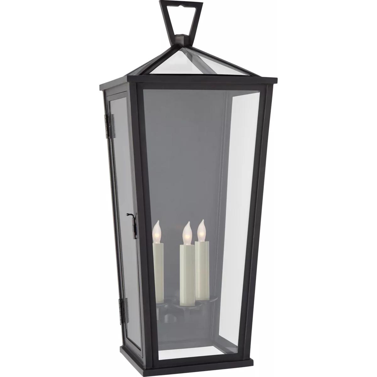 Visual Comfort Signature Collection CHO2792BZ-CG Chapman & Myers DarlanaO 3 Light 27.75 inch Bronze Outdoor Wall Lantern, Large
