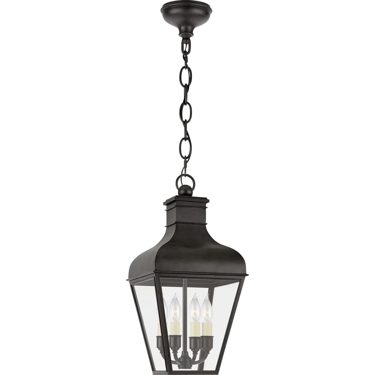 Visual Comfort Signature Collection Chapman & Myers Fremont 20 Inch Tall 4 Light Outdoor Hanging Lantern Fremont - CHO 5160FR-CG - Early American
