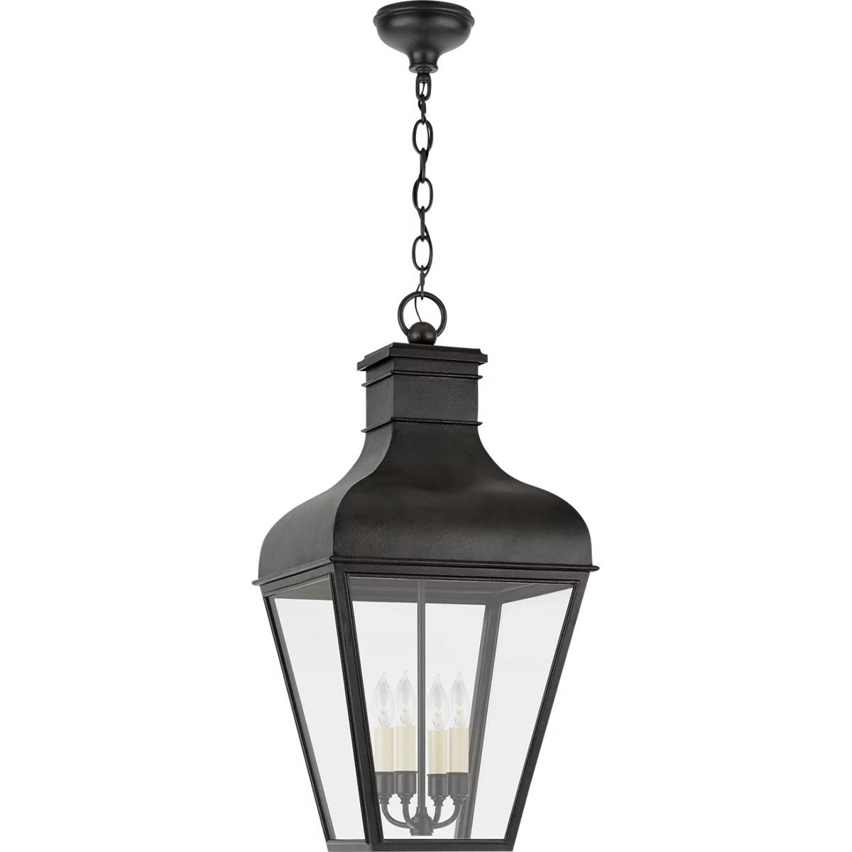 Visual Comfort Signature Collection CHO5162FR-CG Chapman & Myers Fremont 4 Light 17 inch French Rust Outdoor Hanging Lantern, Large