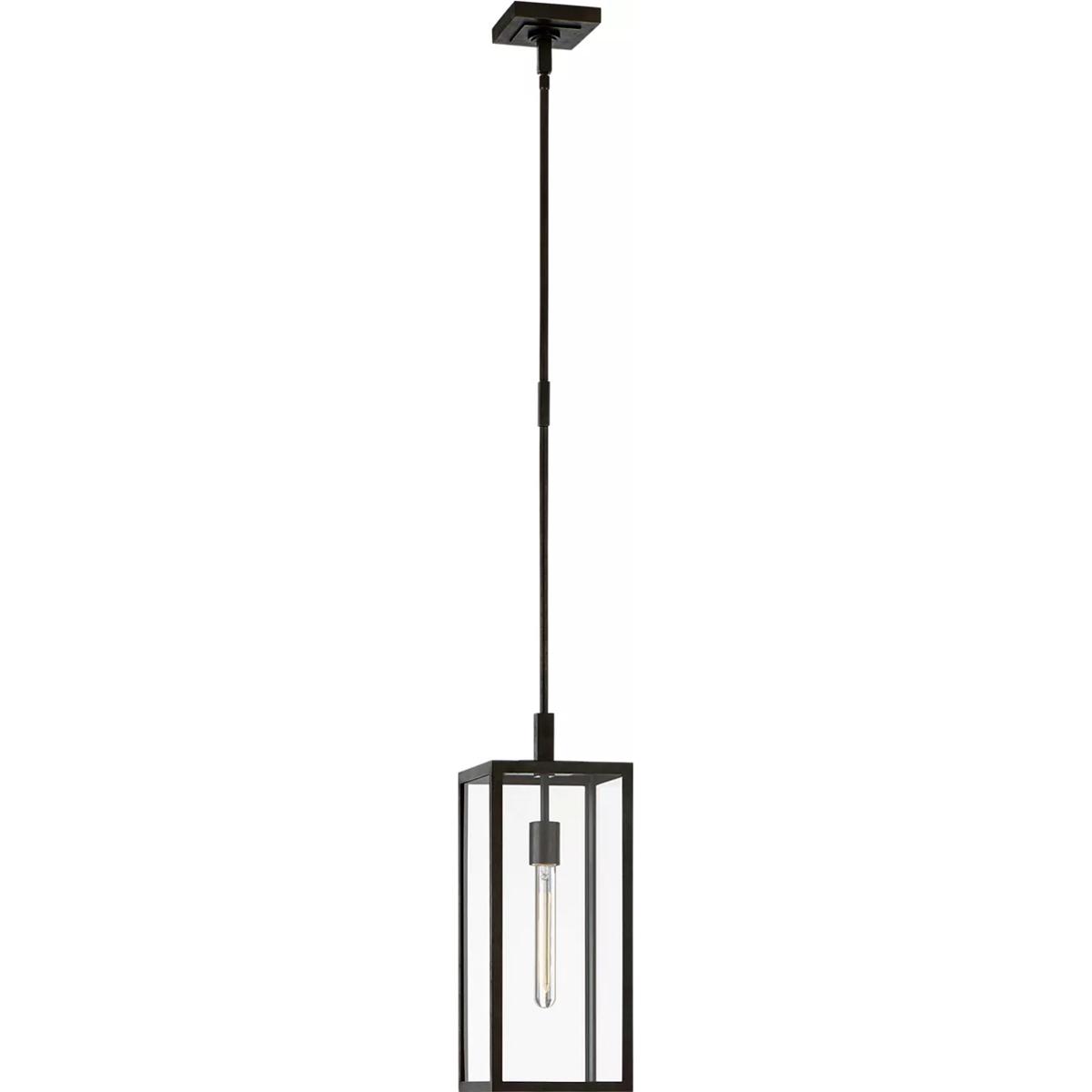 Visual Comfort Signature Collection CHO5932AI-CG Chapman & Myers Fresno 1 Light 8 inch Aged Iron Outdoor Hanging Lantern, Small