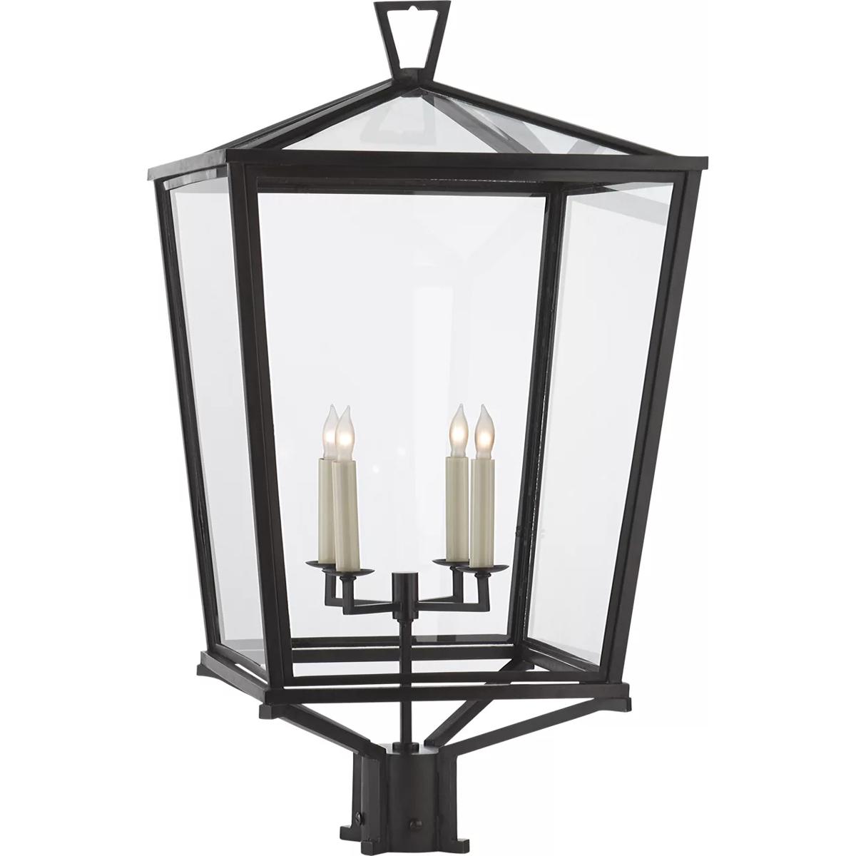 Visual Comfort Signature Collection CHO7113BZ Chapman & Myers DarlanaO 4 Light 31 inch Bronze Outdoor Post Light