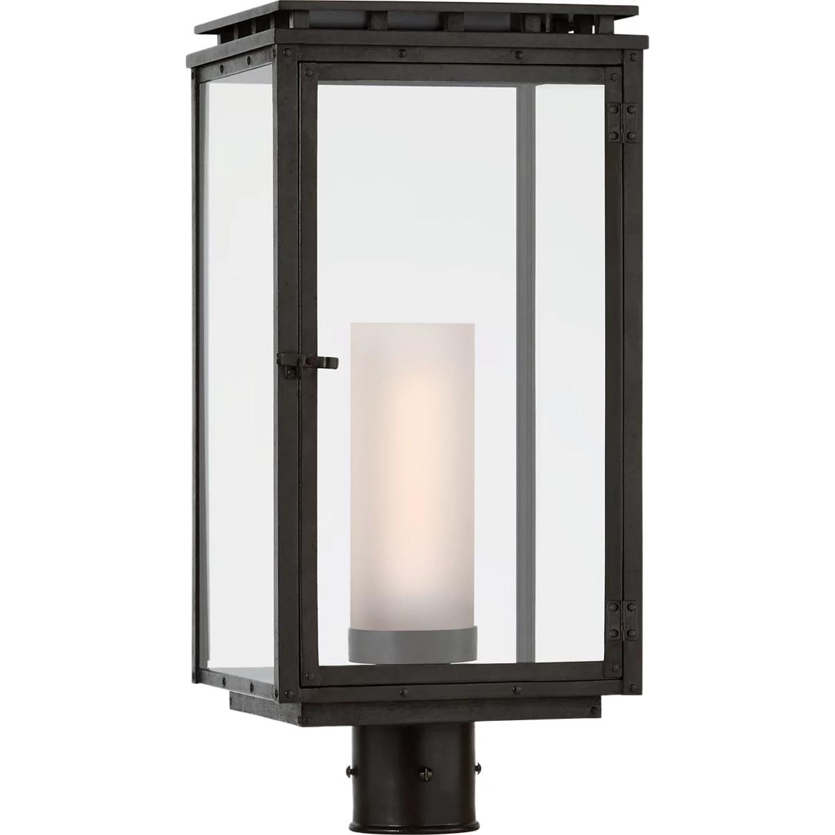 Visual Comfort Signature Collection CHO7605AI-CG Chapman & Myers Cheshire 1 Light 20.75 inch Aged Iron Outdoor Post Light