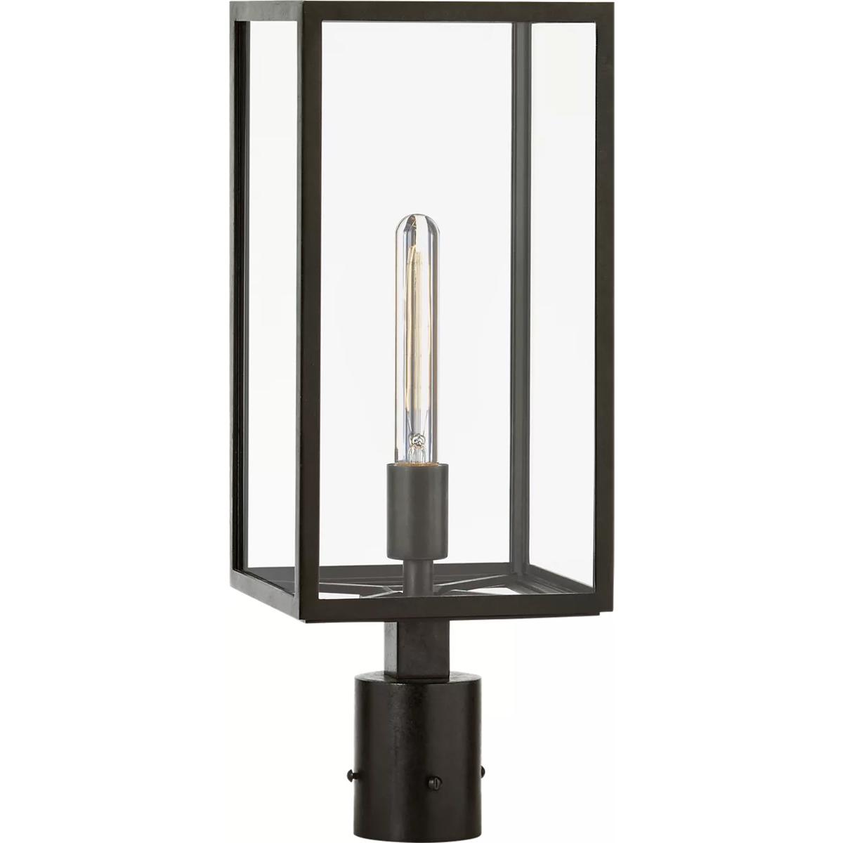 Visual Comfort Signature Collection CHO7933AI-CG Chapman & Myers Fresno 1 Light 21 inch Aged Iron Outdoor Post Light