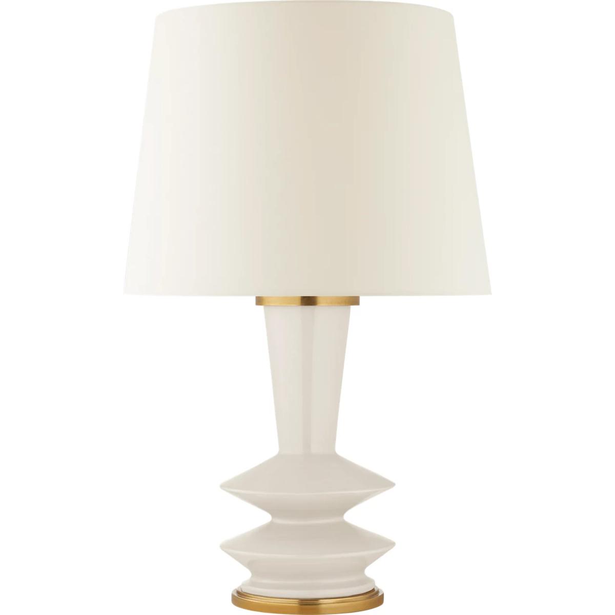 Visual Comfort Signature Collection CS3646IVO-L Christopher Spitzmiller Whittaker 30 inch 100 watt Ivory Table Lamp Portable Light, Medium