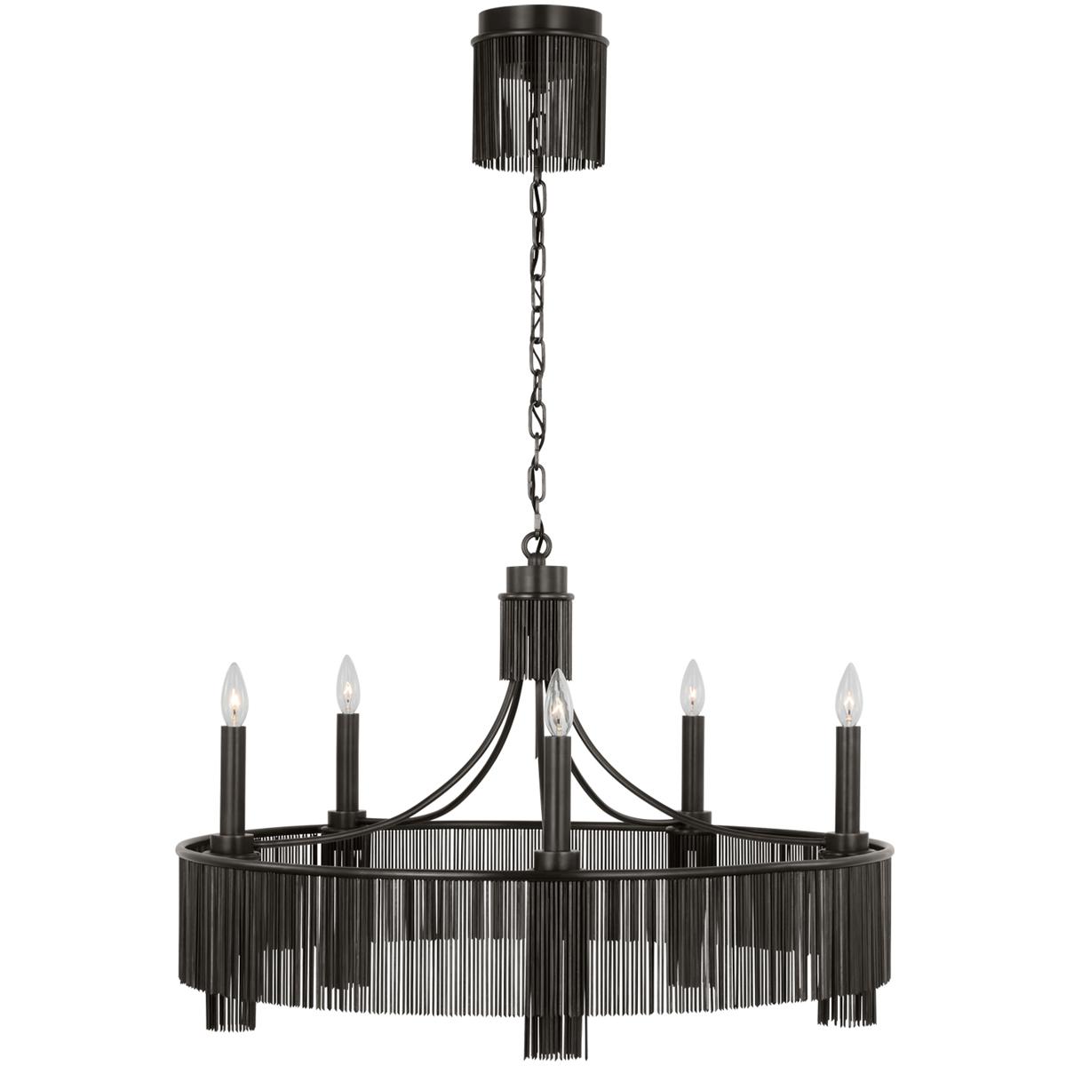 Visual Comfort Signature Collection FW5200BZ Fisher Weisman Sutton LED 34.25 inch Bronze Chandelier Ceiling Light