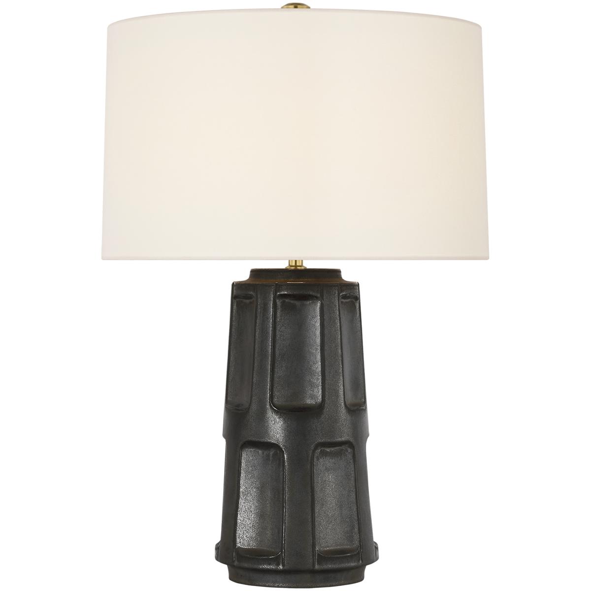 Visual Comfort Signature Collection IKF3605SBM-L Ian K. Fowler Altamira 28 inch 15 watt Stained Black Metallic Table Lamp Portable Light