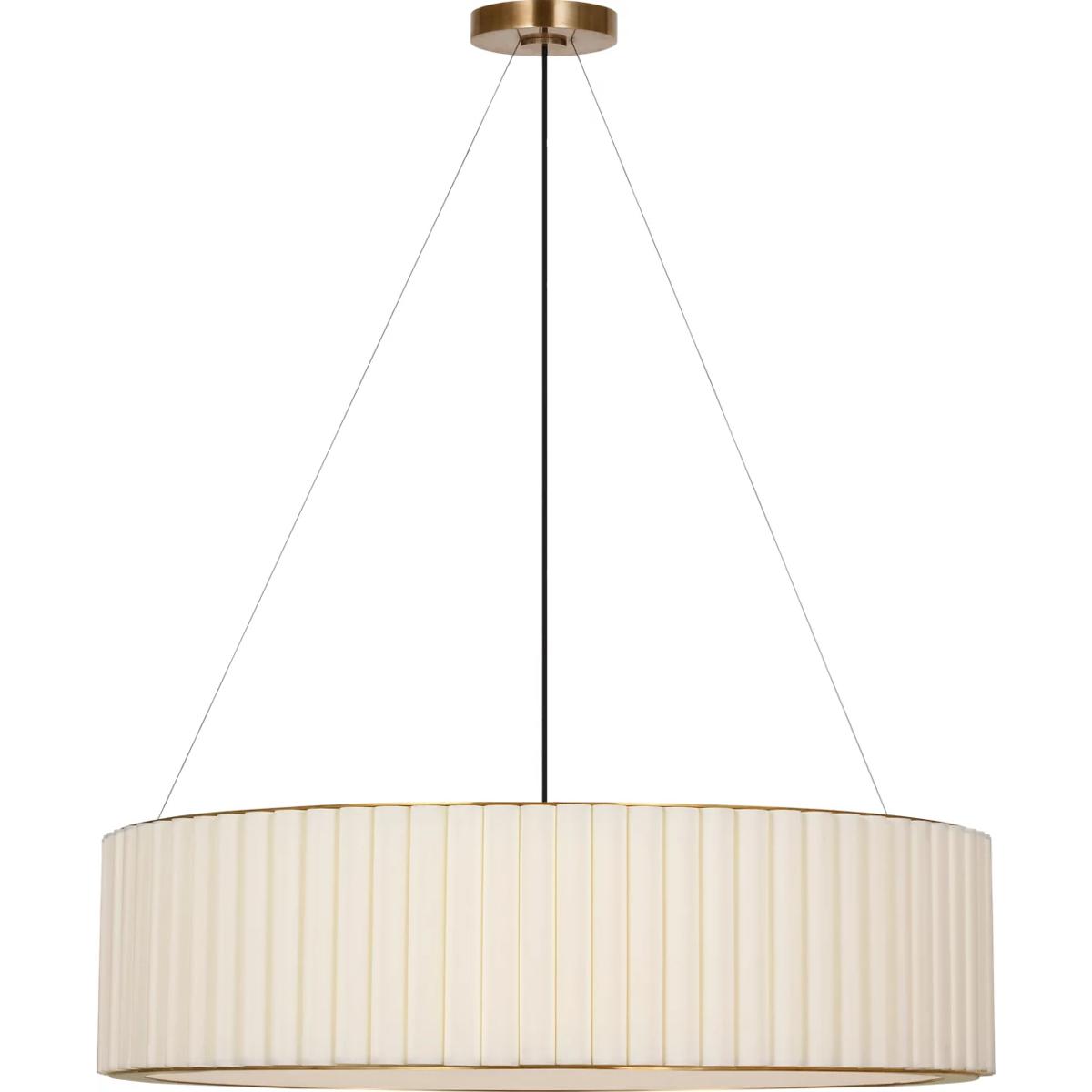 Visual Comfort Signature Collection IKF5442HAB-L Ian K. Fowler Palati LED 38 inch Hand-Rubbed Antique Brass Hanging Shade Ceiling Light, Extra Large