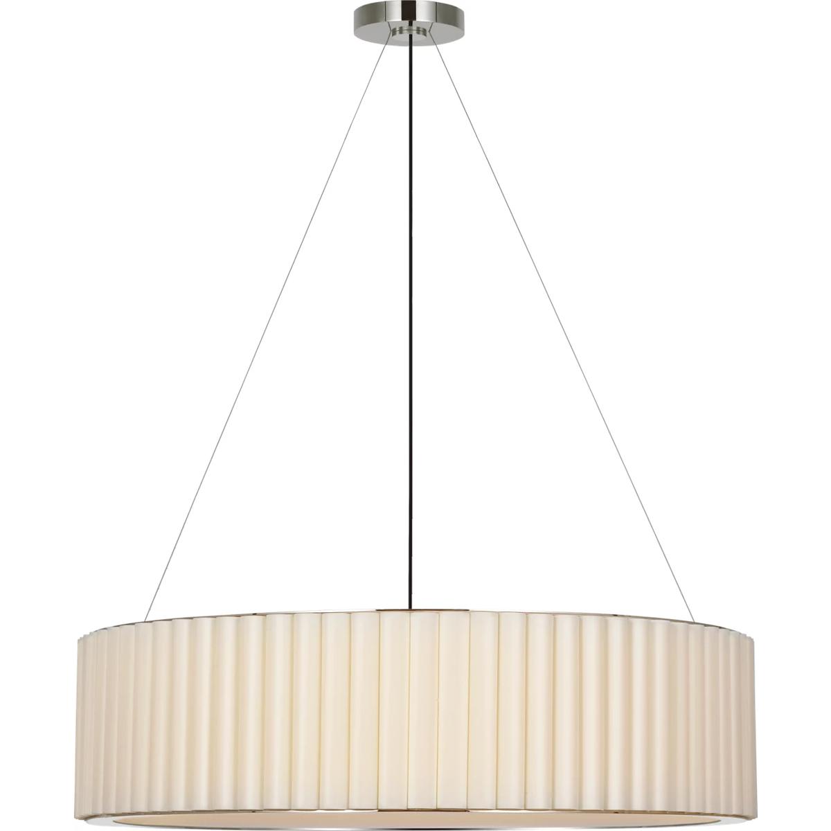 Visual Comfort Signature Collection IKF5442PN-L Ian K. Fowler Palati LED 38 inch Polished Nickel Hanging Shade Ceiling Light, Extra Large