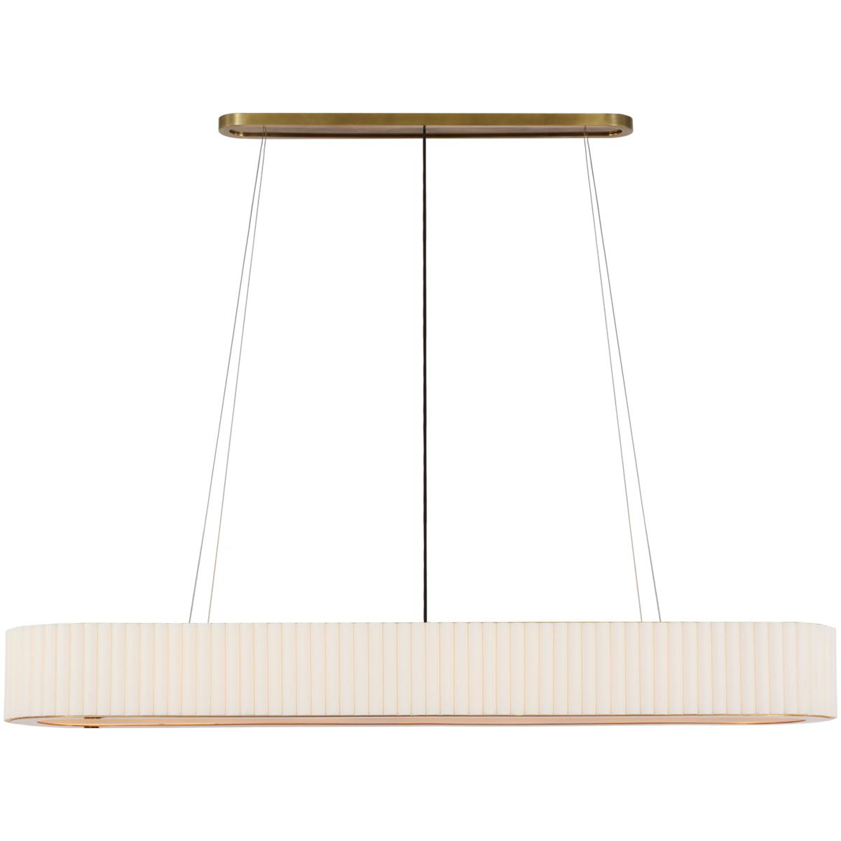 Visual Comfort Signature Collection IKF5446HAB-L Ian K. Fowler Palati LED 72 inch Hand-Rubbed Antique Brass Linear Chandelier Ceiling Light, Extra Lar