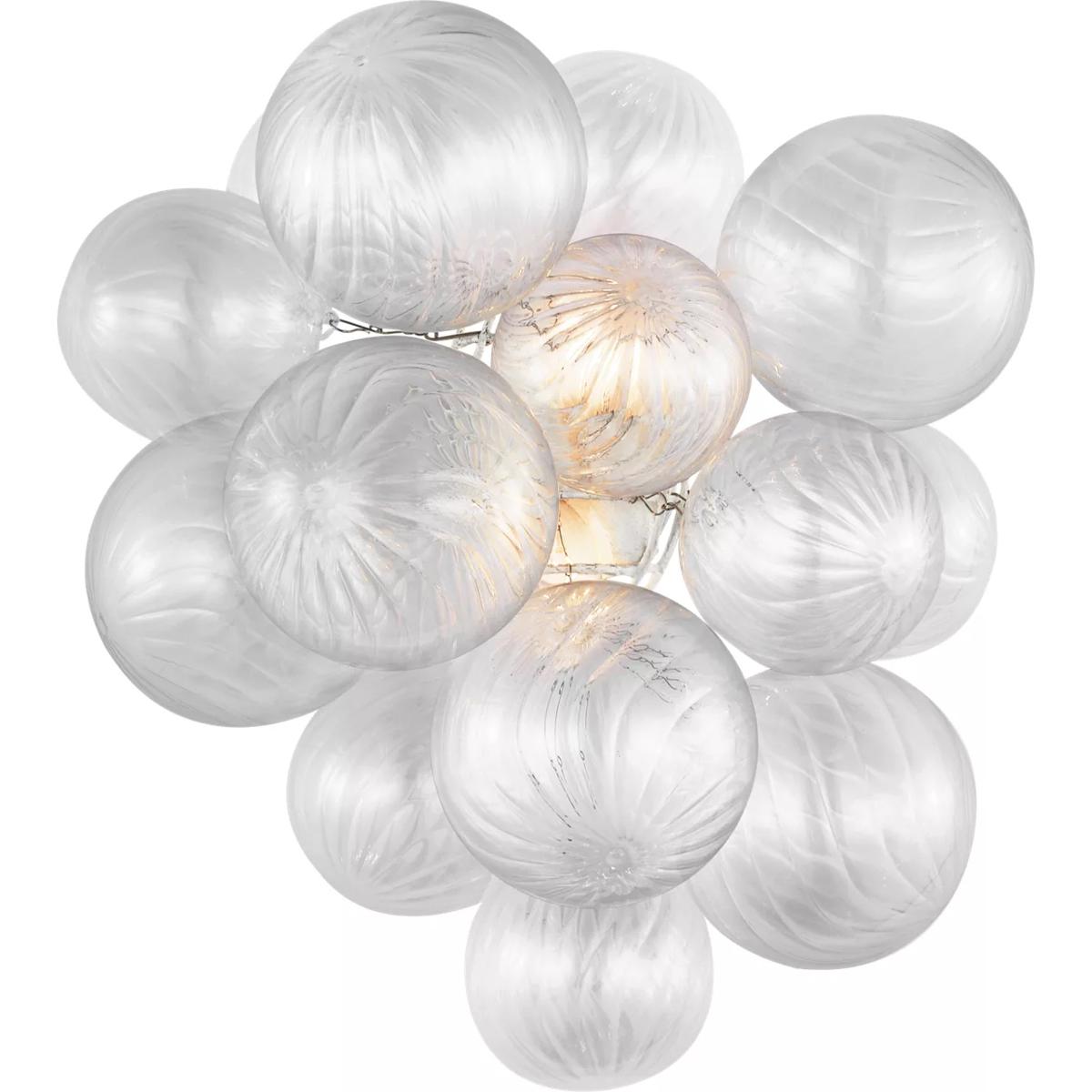 Visual Comfort Signature Collection JN2005PW-CG Julie Neill Talia LED 14.75 inch Plaster White Sconce Wall Light, Medium