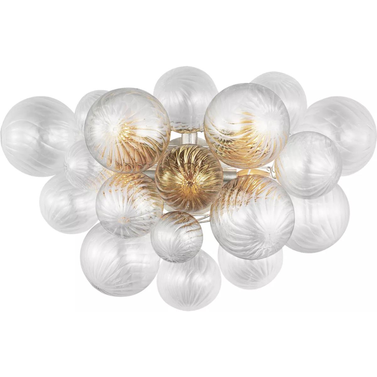Visual Comfort Signature Collection JN2006BSL-CG Julie Neill Talia LED 26.75 inch Burnished Silver Leaf Sconce Wall Light, Large