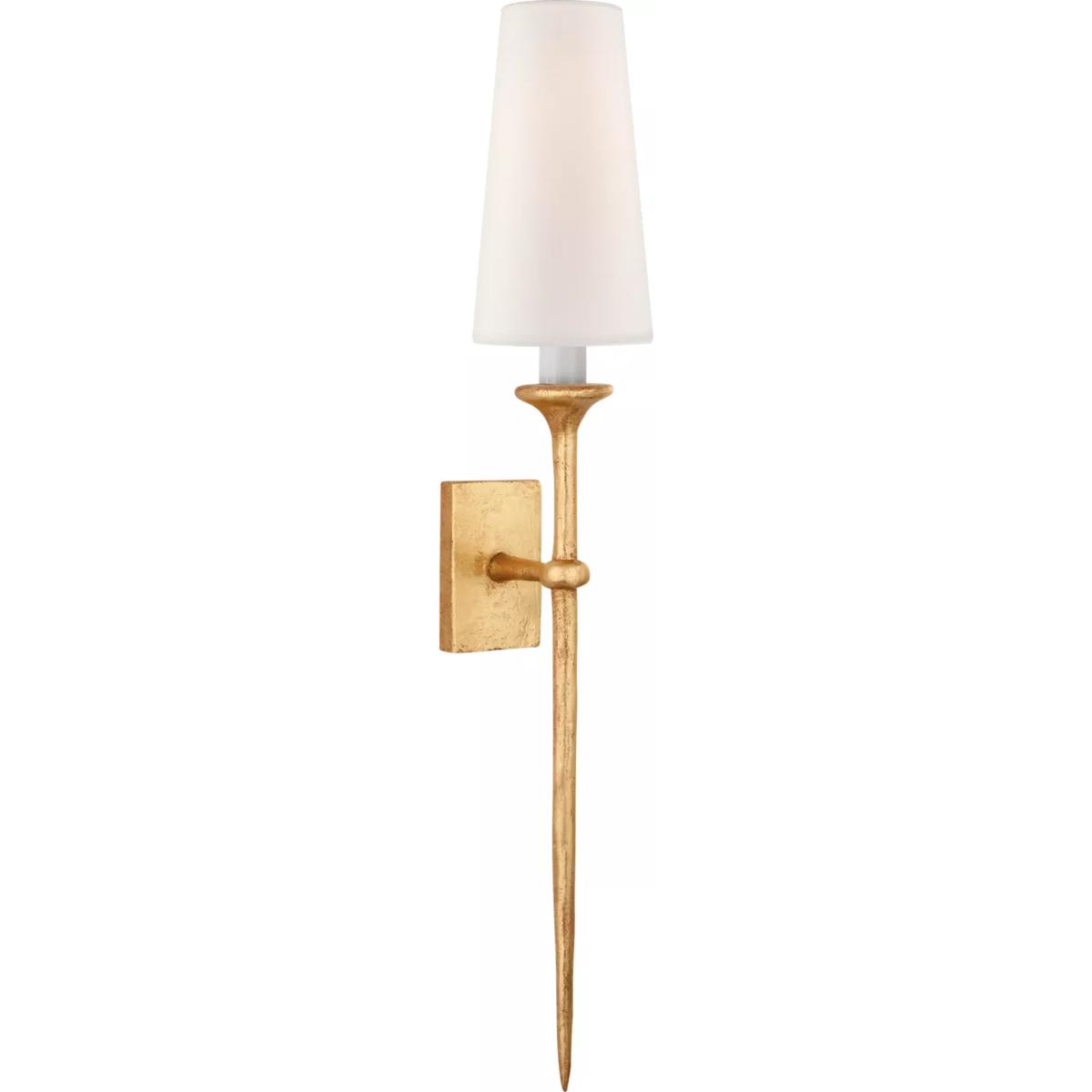 Visual Comfort Signature Collection JN2075AGL-L Julie Neill Iberia 1 Light 4.5 inch Antique Gold Leaf Single Sconce Wall Light