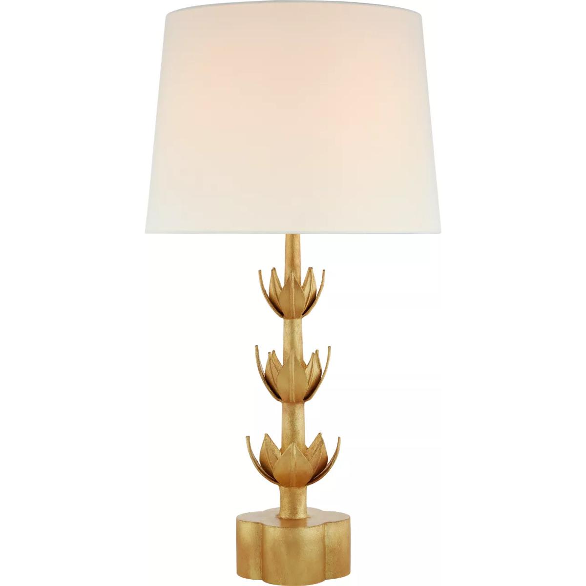 Lighting New York R-JN3003AGL-L Visual Comfort Signature Collection Julie Neill Alberto 32.25 inch 100 watt Antique Gold Leaf Table Lamp Portable Ligh
