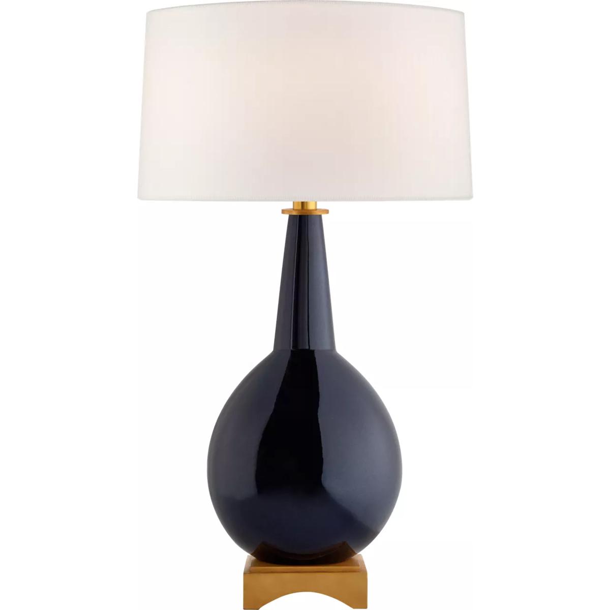 Visual Comfort Signature Collection JN3605MBB-L Julie Neill Antoine 30 inch 100 watt Mixed Blue Brown Table Lamp Portable Light, Large