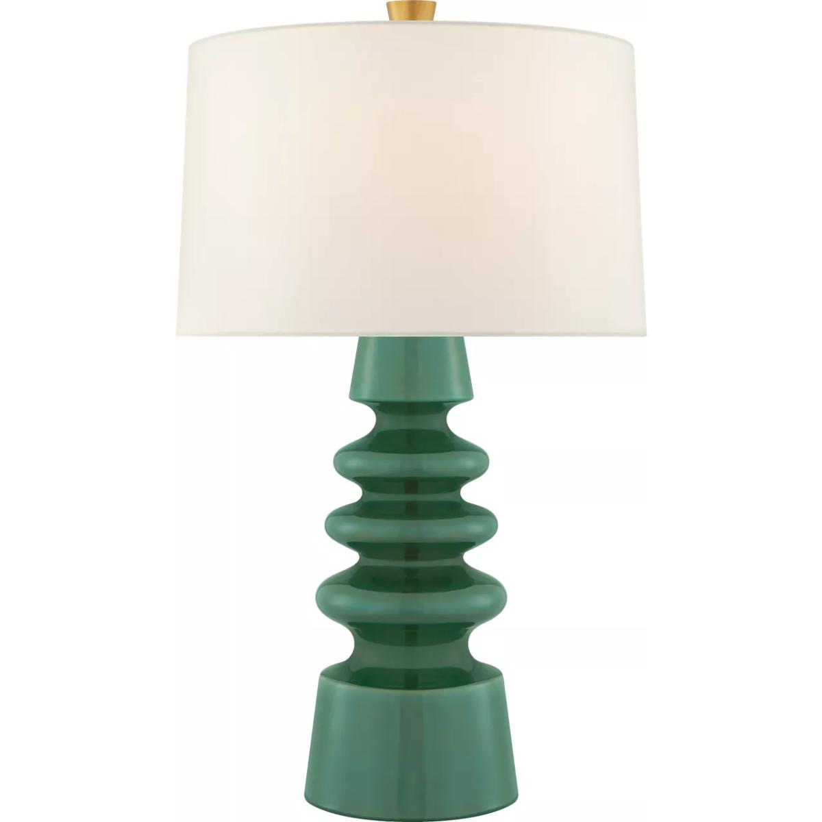 Visual Comfort Signature Collection JN3608AVN-L Julie Neill Andreas 28.5 inch 100 watt Aventurine Table Lamp Portable Light, Medium