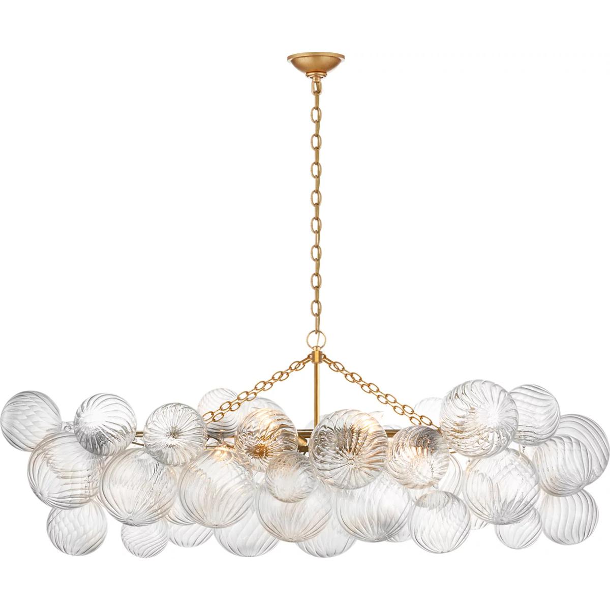 Visual Comfort Signature Collection JN5116G-CG Julie Neill Talia LED 51 inch Gild Linear Chandelier Ceiling Light, Medium
