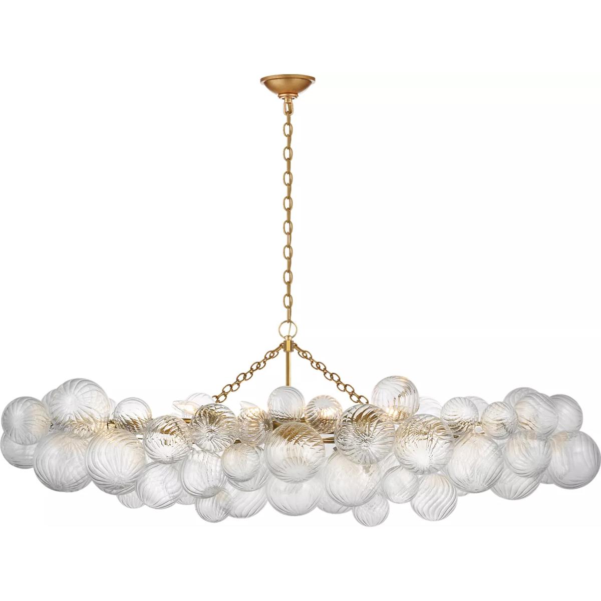 Visual Comfort Signature Collection JN5117G-CG Julie Neill Talia LED 63.25 inch Gild Linear Chandelier Ceiling Light, Large