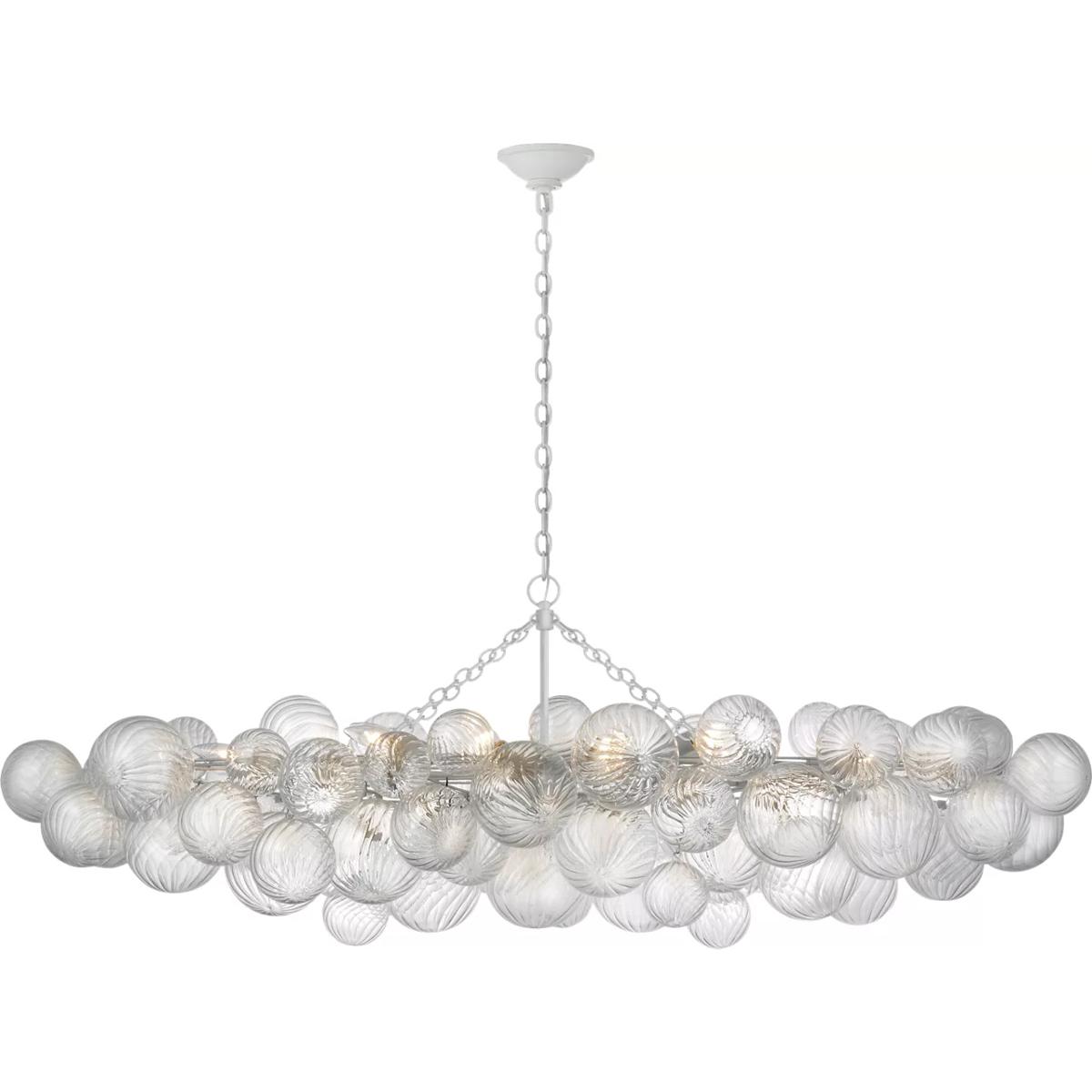 Visual Comfort Signature Collection JN5117PW-CG Julie Neill Talia LED 63.25 inch Plaster White Linear Chandelier Ceiling Light, Large