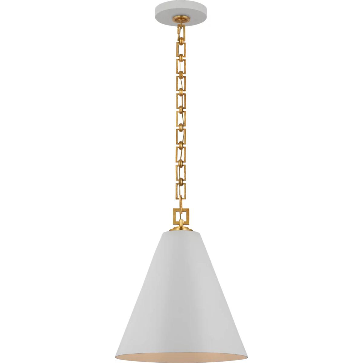 Visual Comfort Signature Collection JN5321SW/G Julie Neill Theo LED 14.25 inch Soft White and Gild Pendant Ceiling Light