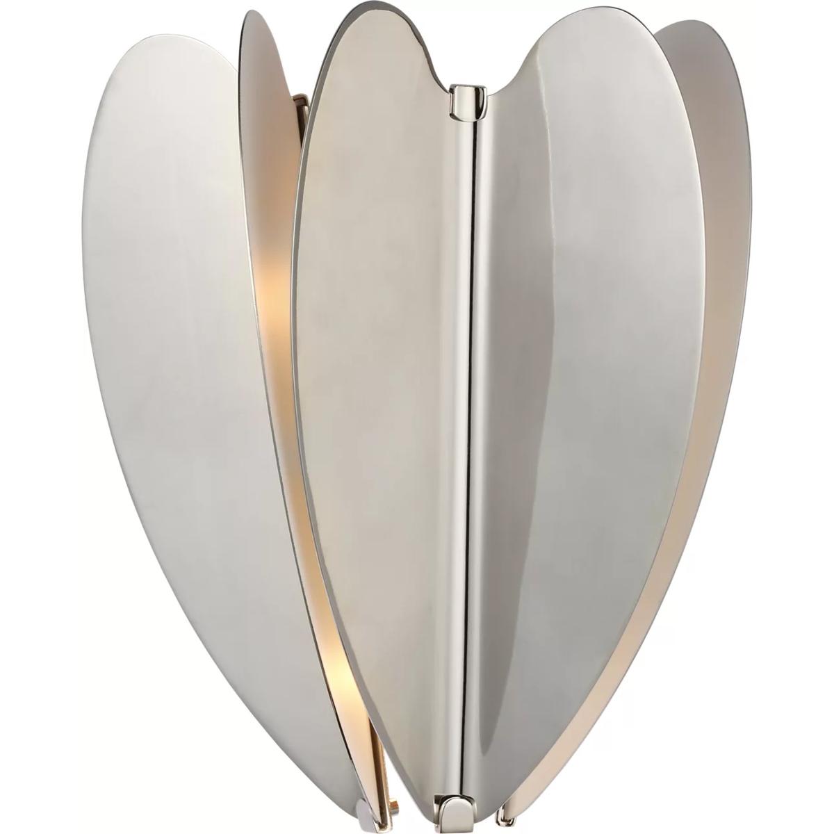 Visual Comfort Signature Collection KS2130PN kate spade new york Danes LED 9.5 inch Polished Nickel Sconce Wall Light, Small