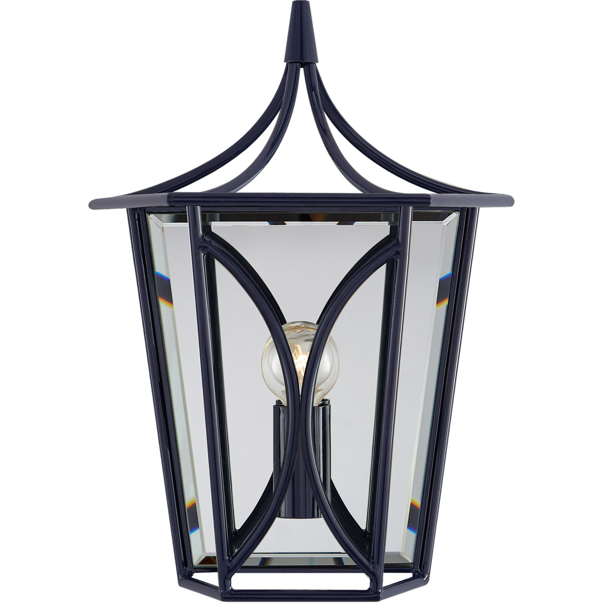 Visual Comfort Signature Collection KS2144NVY kate spade new york Cavanagh 1 Light 8.5 inch French Navy Lantern Sconce Wall Light