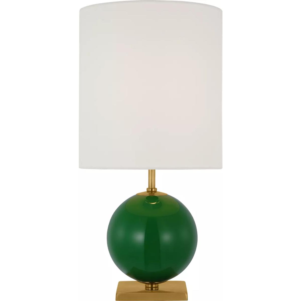 Visual Comfort Signature Collection KS3013GRN-L kate spade new york Elsie 20.5 inch 15 watt Green Table Lamp Portable Light, Small