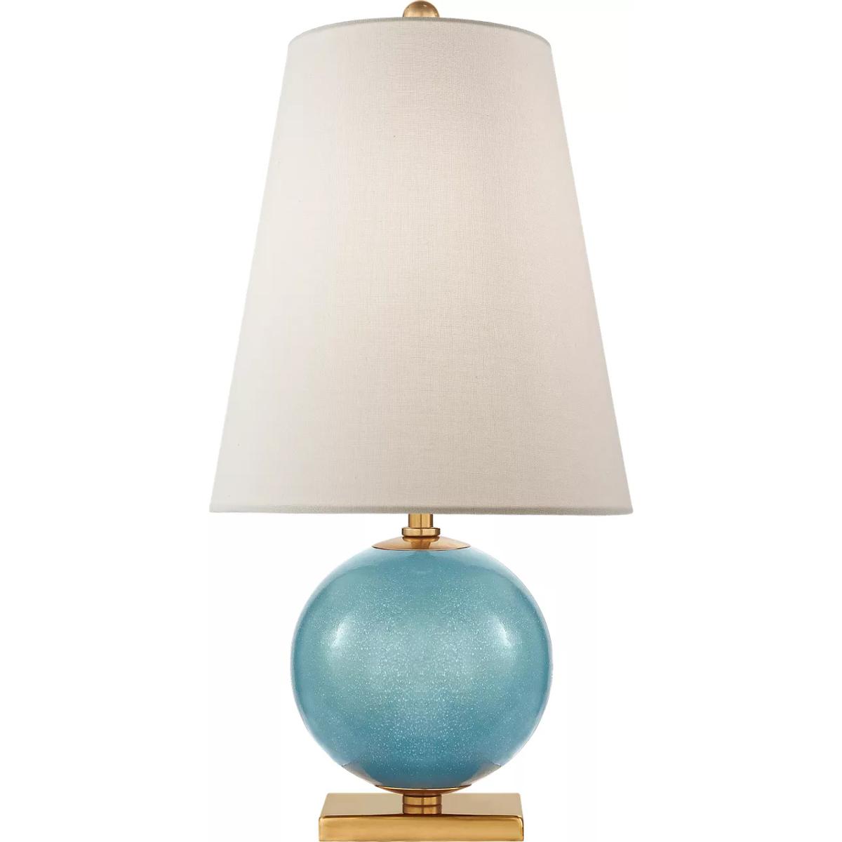 Visual Comfort Signature Collection KS3101STU-L kate spade new york Corbin 21 inch 60 watt Sandy Turquoise Accent Lamp Portable Light