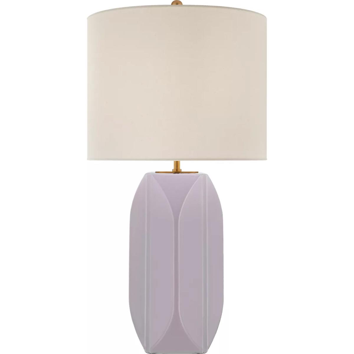 Visual Comfort Signature Collection KS3630LLC-L kate spade new york Carmilla 27.75 inch 100 watt Lilac Table Lamp Portable Light, Medium