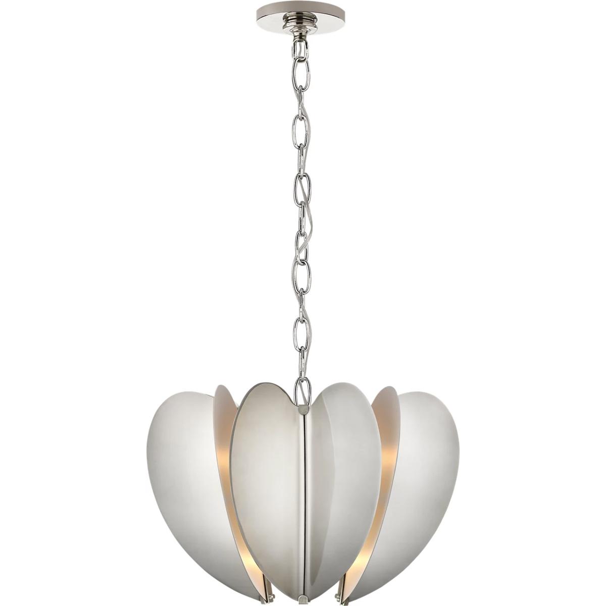 Visual Comfort Signature Collection KS5130PN kate spade new york Danes LED 16.75 inch Polished Nickel Chandelier Ceiling Light, Small