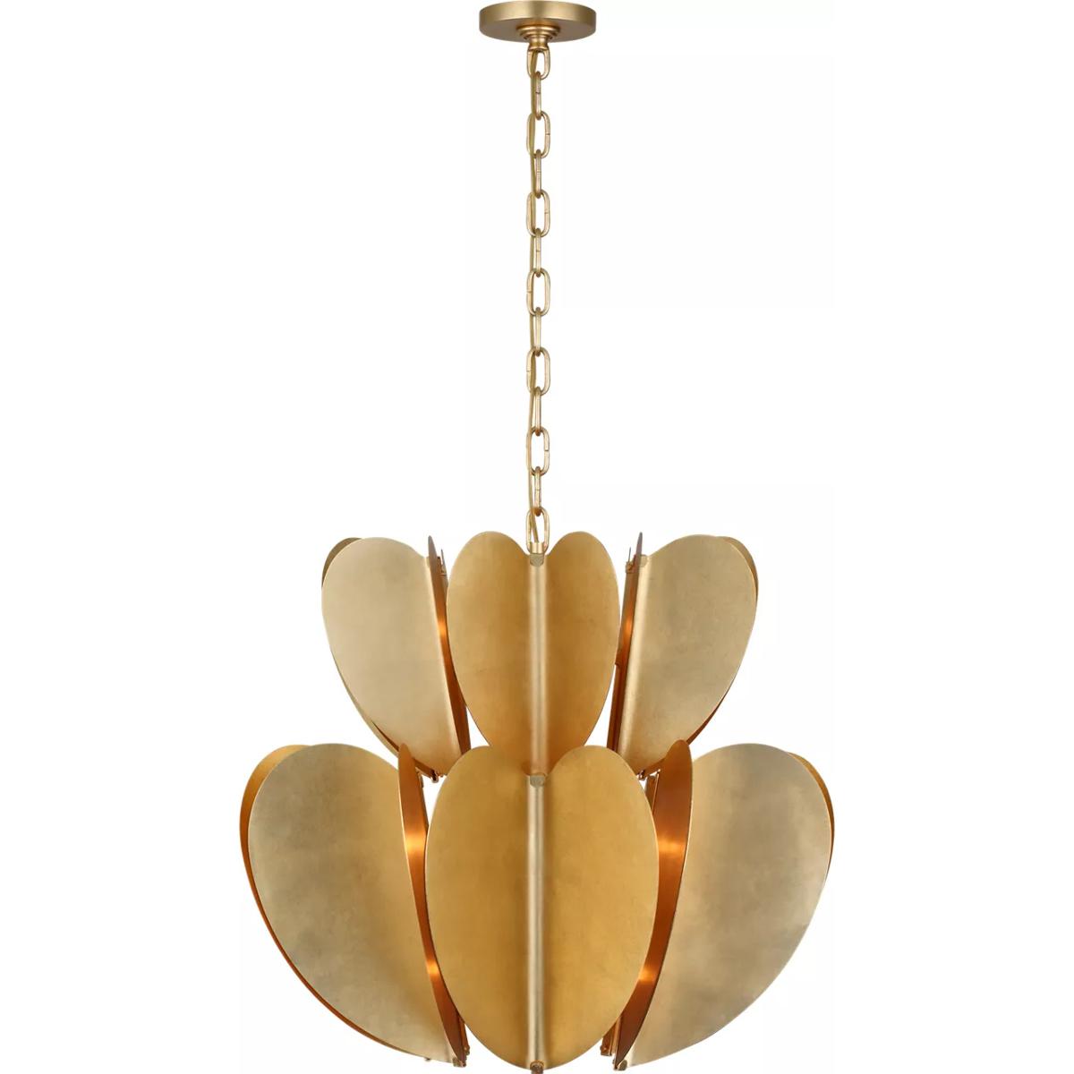 Visual Comfort Signature Collection KS5132G kate spade new york Danes LED 25.5 inch Gild Two Tier Chandelier Ceiling Light