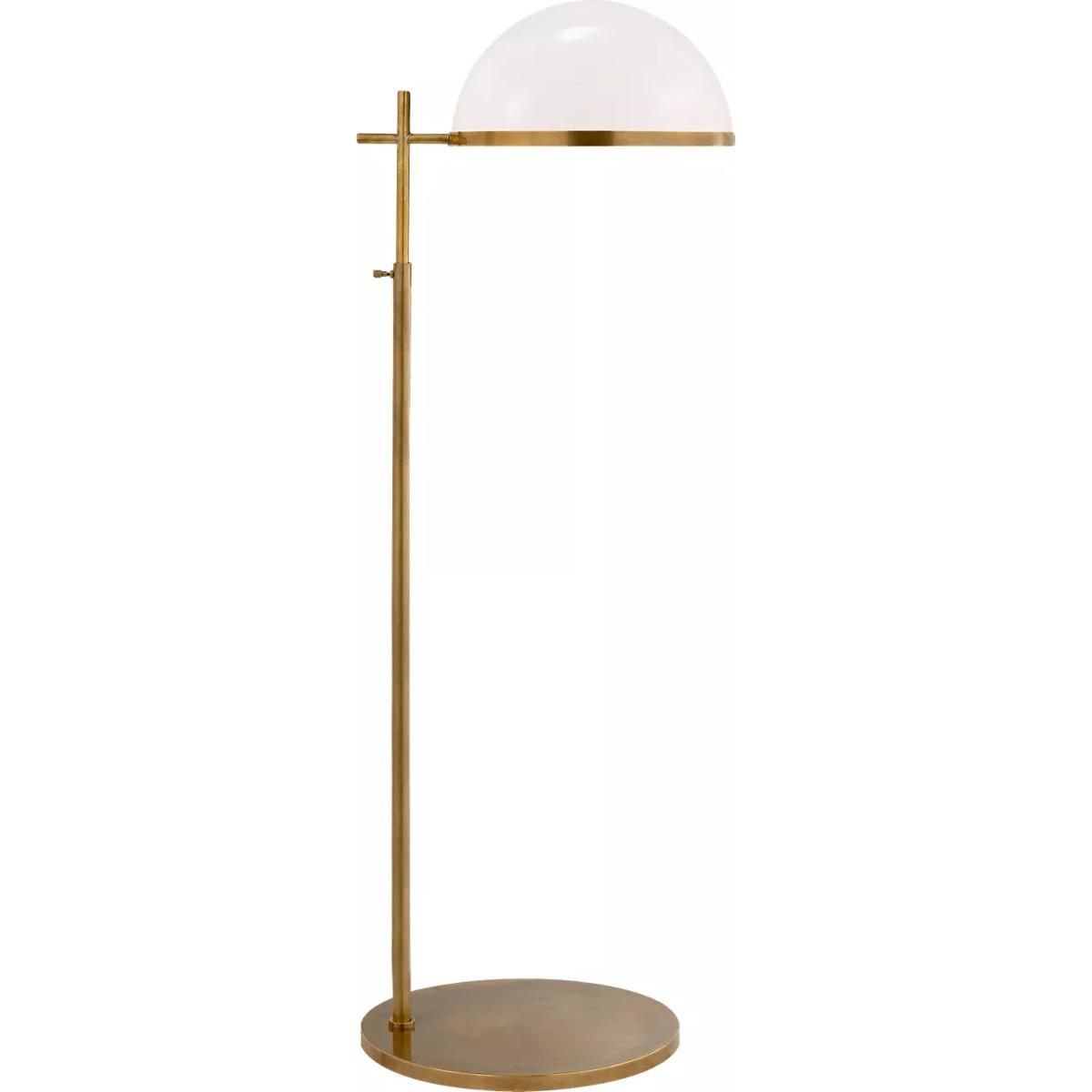 Visual Comfort Signature Collection KW1240AB-WG Kelly Wearstler Dulcet 43.5 inch 60 watt Antique-Burnished Brass Pharmacy Floor Lamp Portable Light in