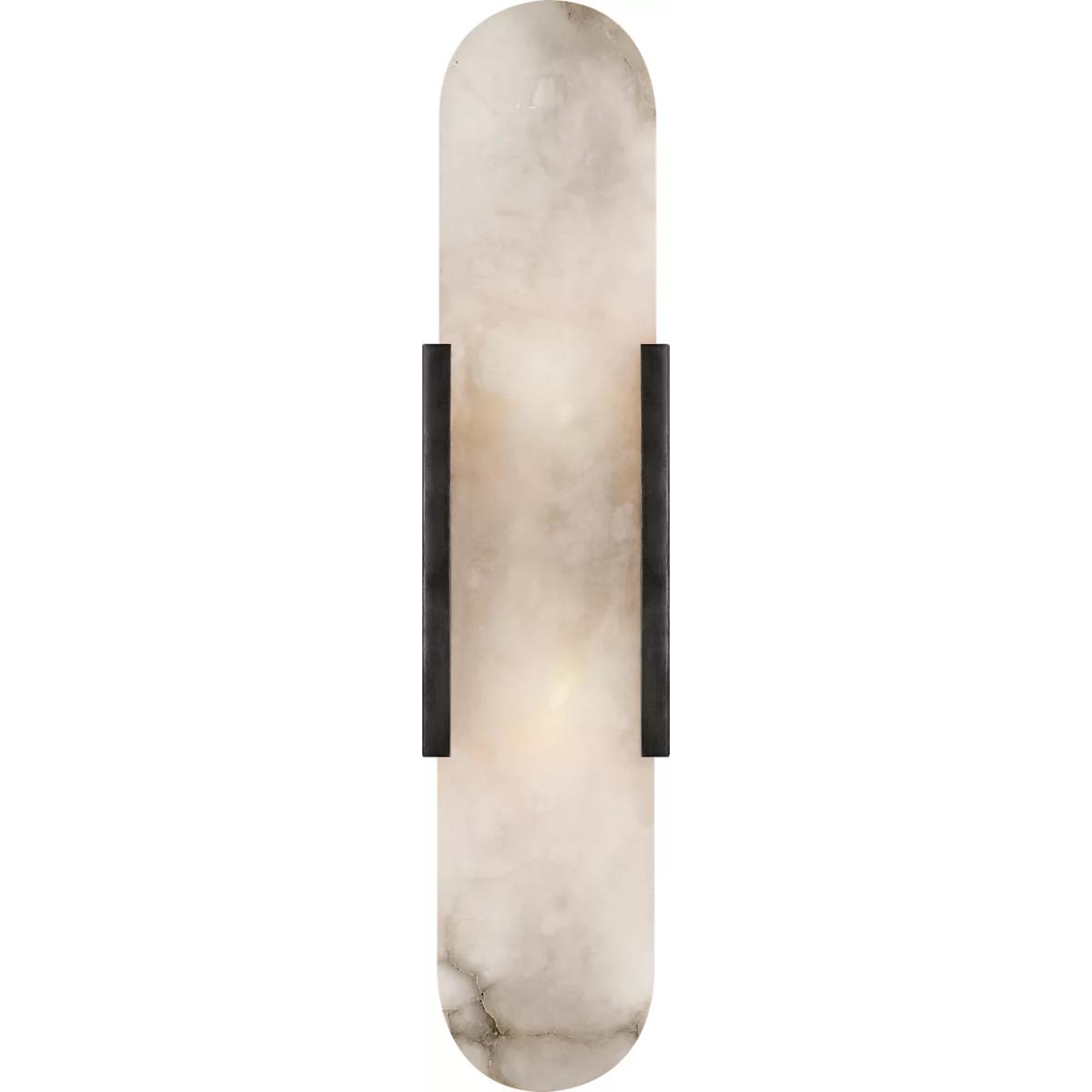 Visual Comfort Signature Collection KW2013BZ-ALB Kelly Wearstler Melange LED 4.25 inch Bronze Sconce Wall Light