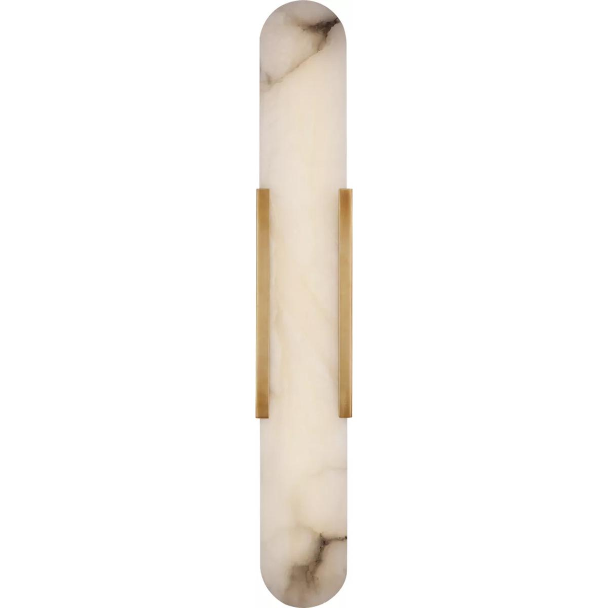 Lighting New York R-KW2016AB-ALB Visual Comfort Signature Collection Kelly Wearstler Melange LED 4.25 inch Antique-Burnished Brass Elongated Sconce Wa