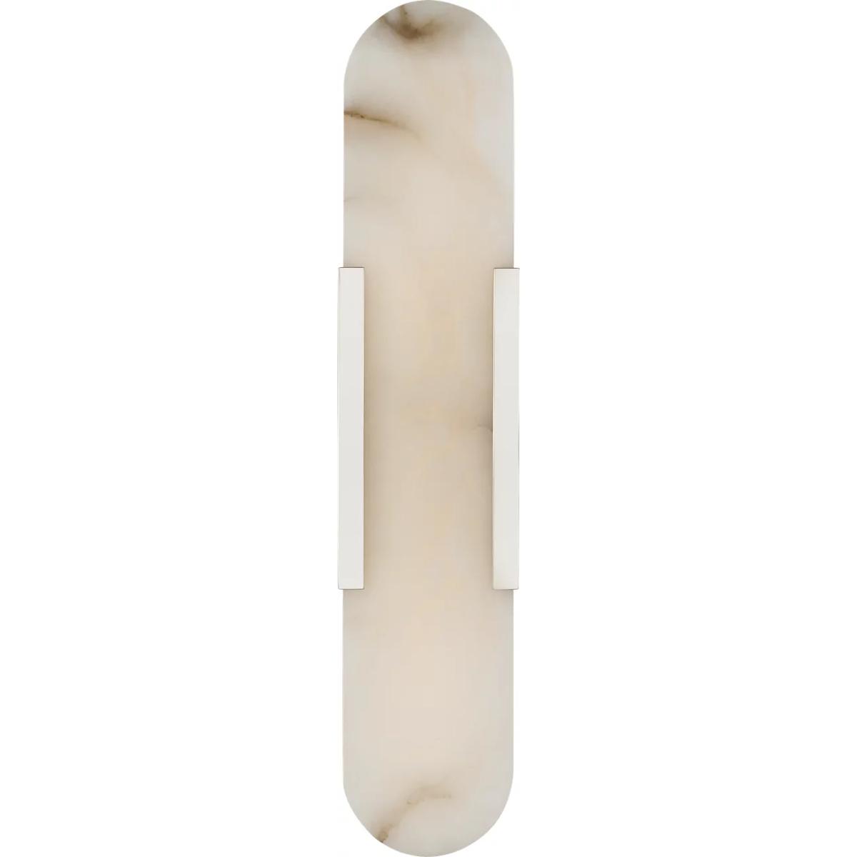 Visual Comfort Signature Collection KW2018PN-ALB Kelly Wearstler Melange LED 4.25 inch Polished Nickel Elongated Sconce Wall Light