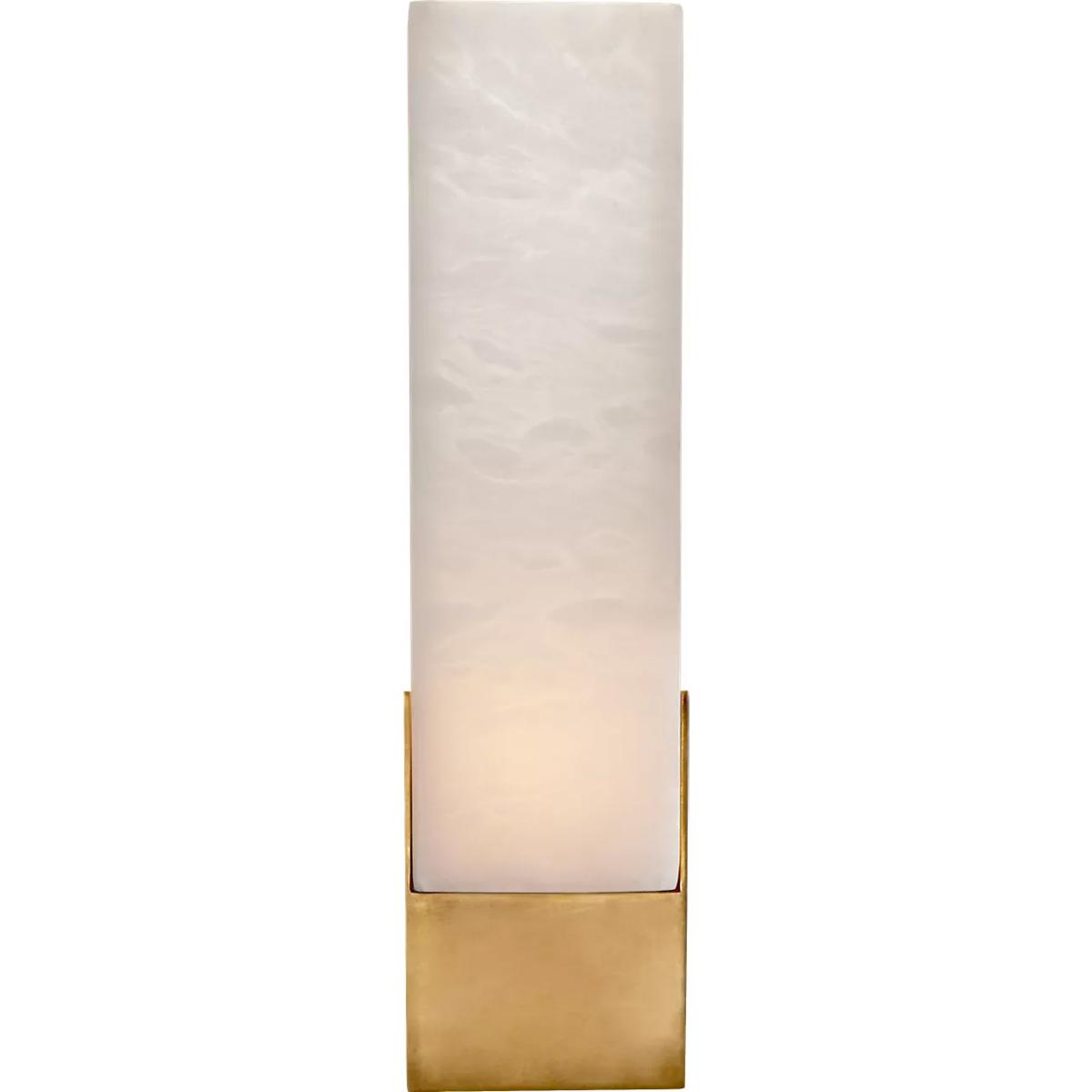 Lighting New York R-KW2112AB-ALB Visual Comfort Kelly Wearstler Covet 4 inch Antique Burnished Brass Bath Sconce Wall Light, Kelly Wearstler, Tall, Bo