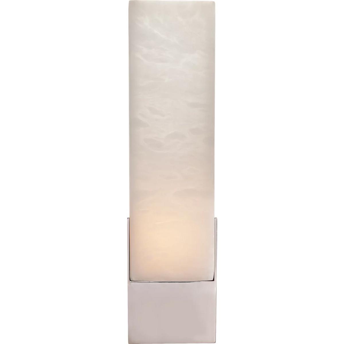 Visual Comfort Signature Collection KW2112PN-ALB Kelly Wearstler Covet LED 4.25 inch Polished Nickel Tall Box Bath Sconce Wall Light
