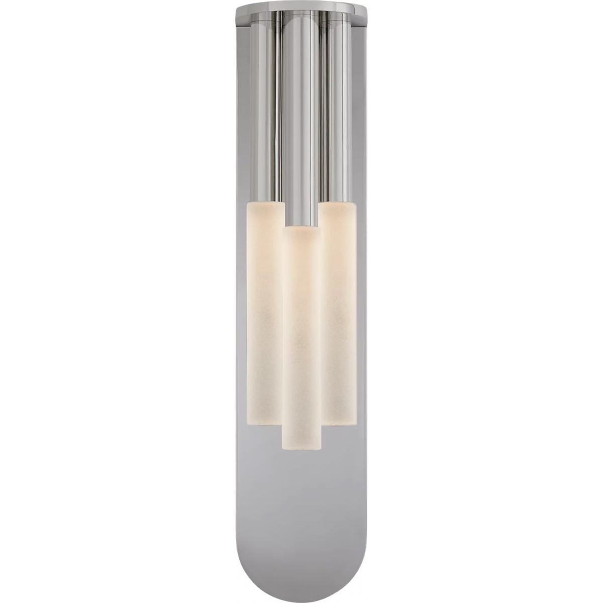 Visual Comfort Signature Collection KW2284PN-EC Kelly Wearstler Rousseau LED 4.5 inch Polished Nickel Multi-Drop Sconce Wall Light in Etched Crystal,